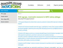 Tablet Screenshot of novoform.si